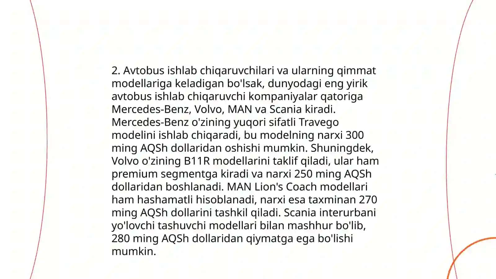 Qimmat avtobuslar tarixi 4