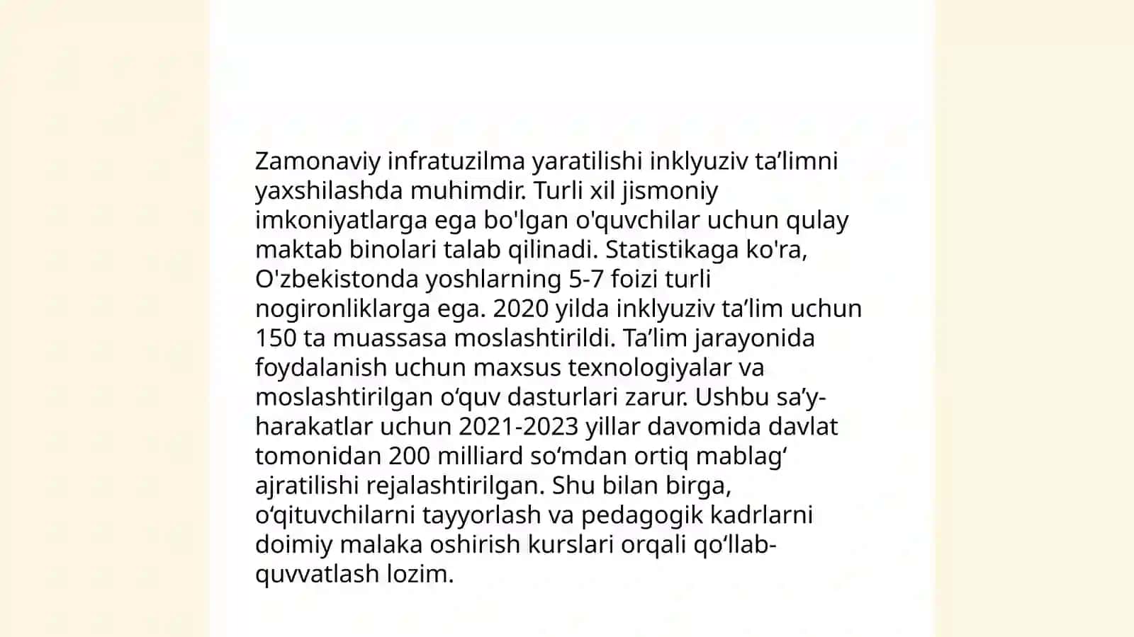 Alohida Ta'lim Ehtiyojlari 4