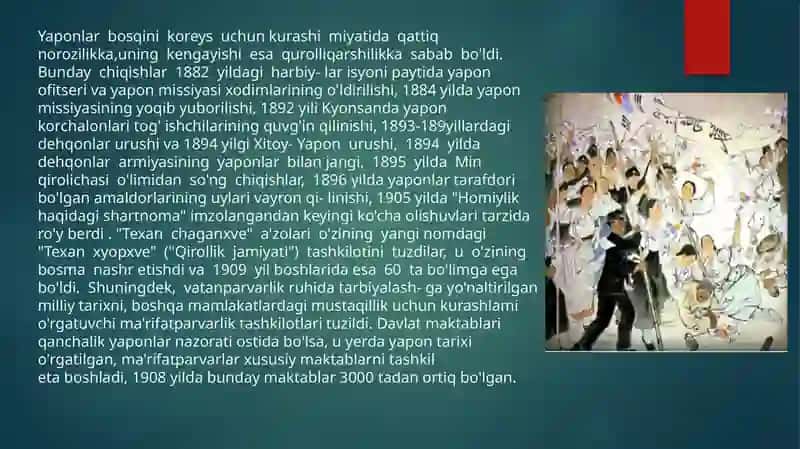 Mustaqillik davri. Koreya urushi va Koreyaning bo’linishi 4