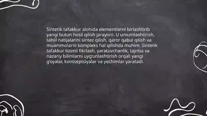 Tafakkur shakllari 4