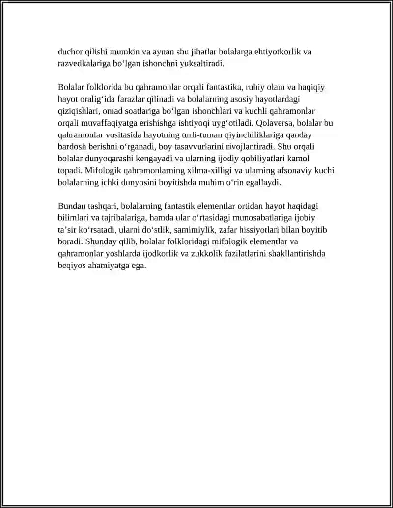 BOLALAR FOLKLORDA MIFOLOGIK ELEMENTLAR 4