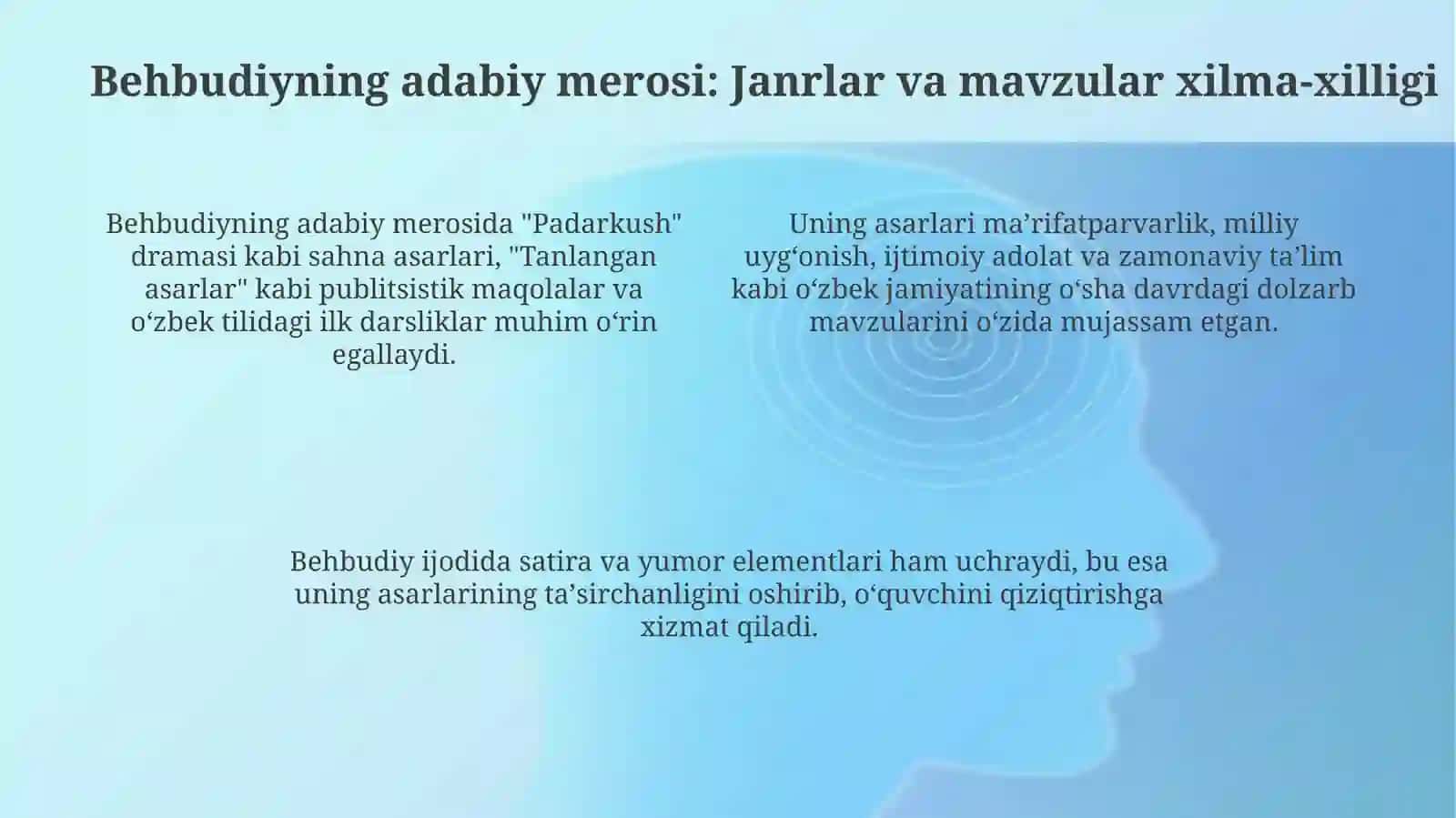 Mahmudxoʻja Behbudiyaning adabiyotdagi oʻrni 4