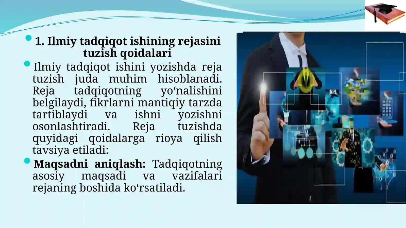 ILMIY ISH REJASINI TUZISH 4