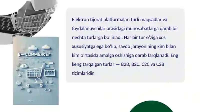 Elektron tijorat platformalari va uning turlari 4
