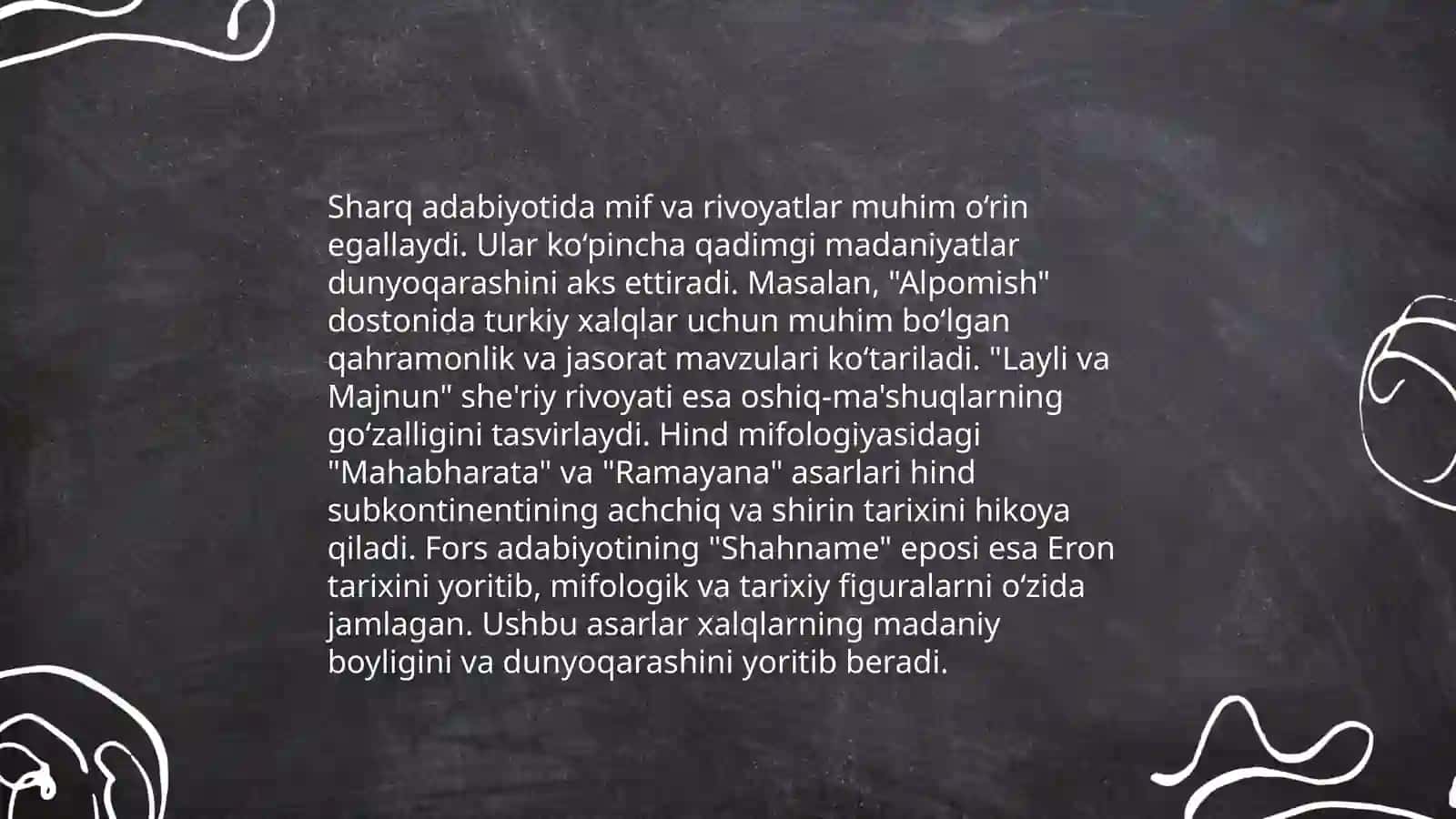 Sharq va gʻarb adabiyotida miflar 4