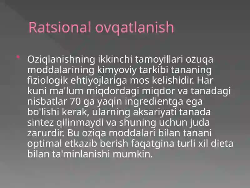 OVQATLANISH BIOKIMYOSI 4