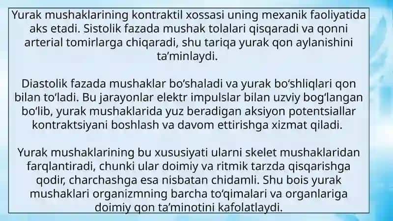 yurak muskullari faoliyati 4