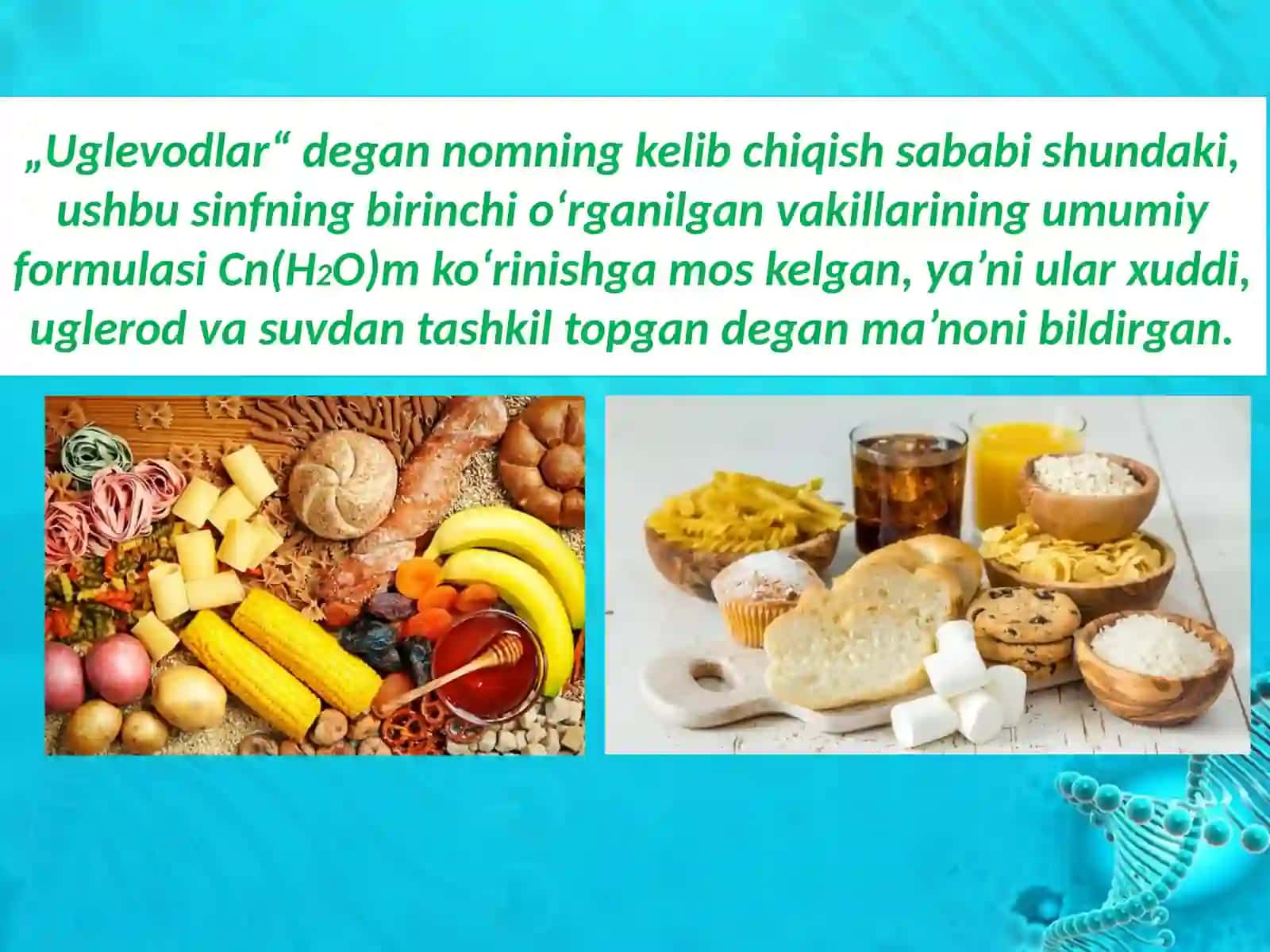 Uglevodlar. Monosaxaridlar.Olinishi va xossalari 4