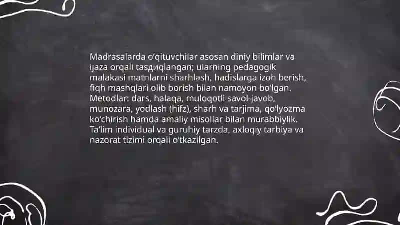 Feodal davrida oʻqituvchilarning pedagogik qobiliyati 4