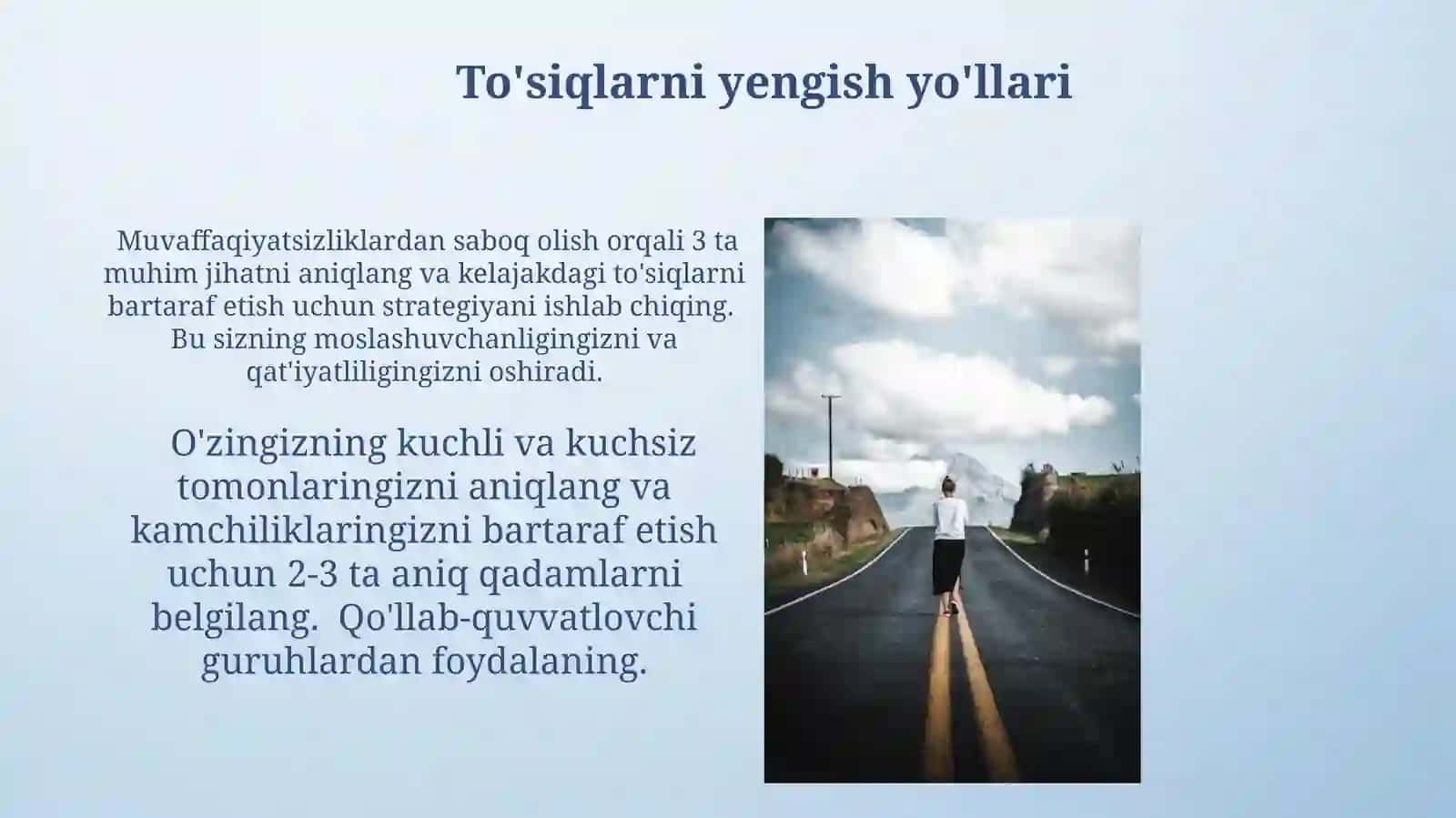 To'siqlarni yengish 4