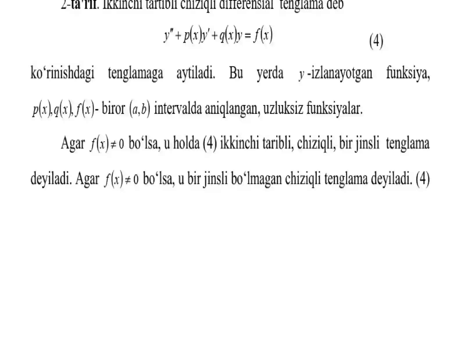 1+KURS+15-Maruza. Differensial tenglamalar 4