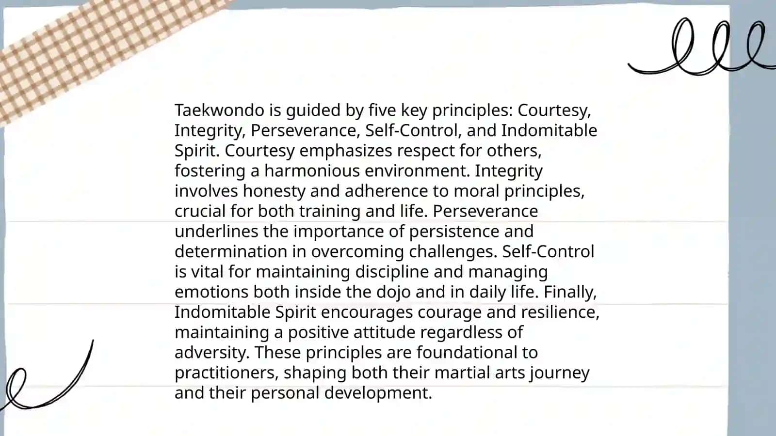 Taekwondoda nazariy bilimning ahamiyati 4