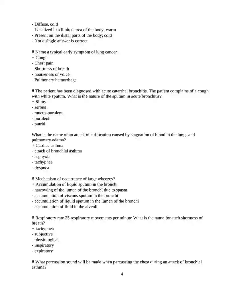Lung gangrene sputum test 4
