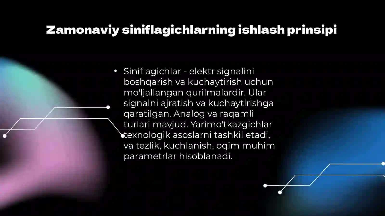 Zamonaviy siniflagichlar va ularning ishlash prinsipi 4
