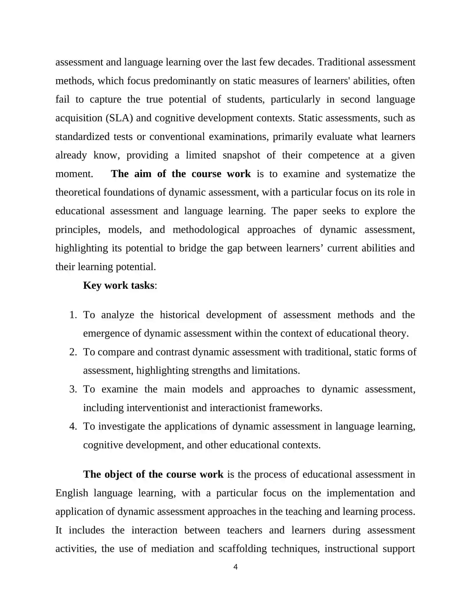 DYNAMIC ASSESSMENT IN ENGLISH LANGUAGE LEARNING 4