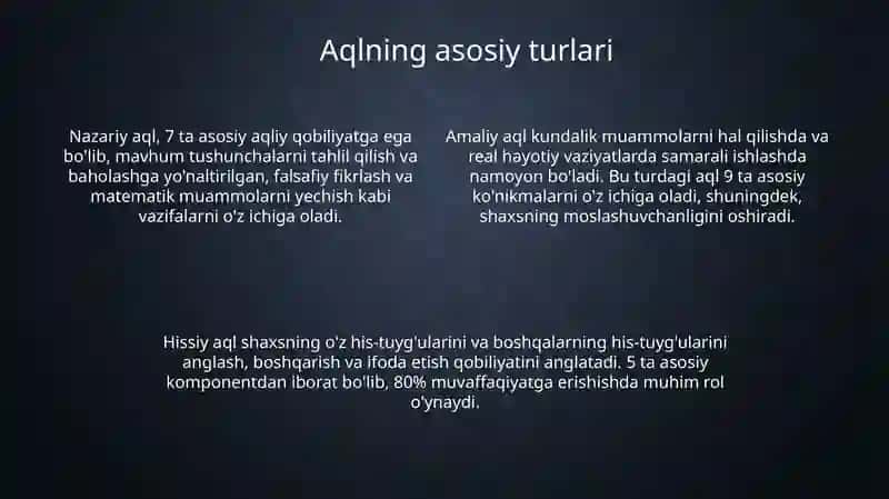 Aqlning mohiyati va ta'riflari 4