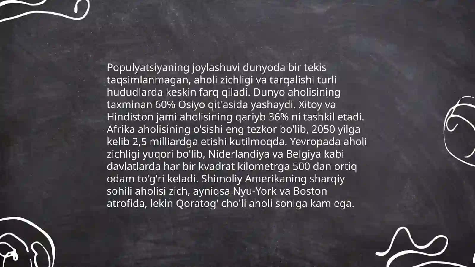 Populyatsiyalarning asosiy xususiyatlari 4