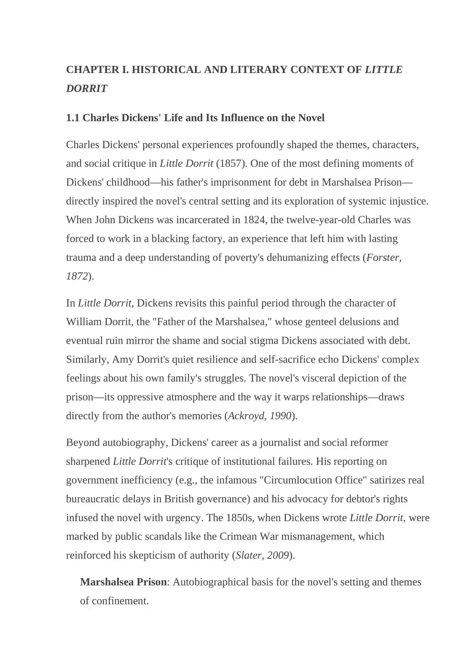 Composition of the novel by C. Dickens "Little Dorrit" 4