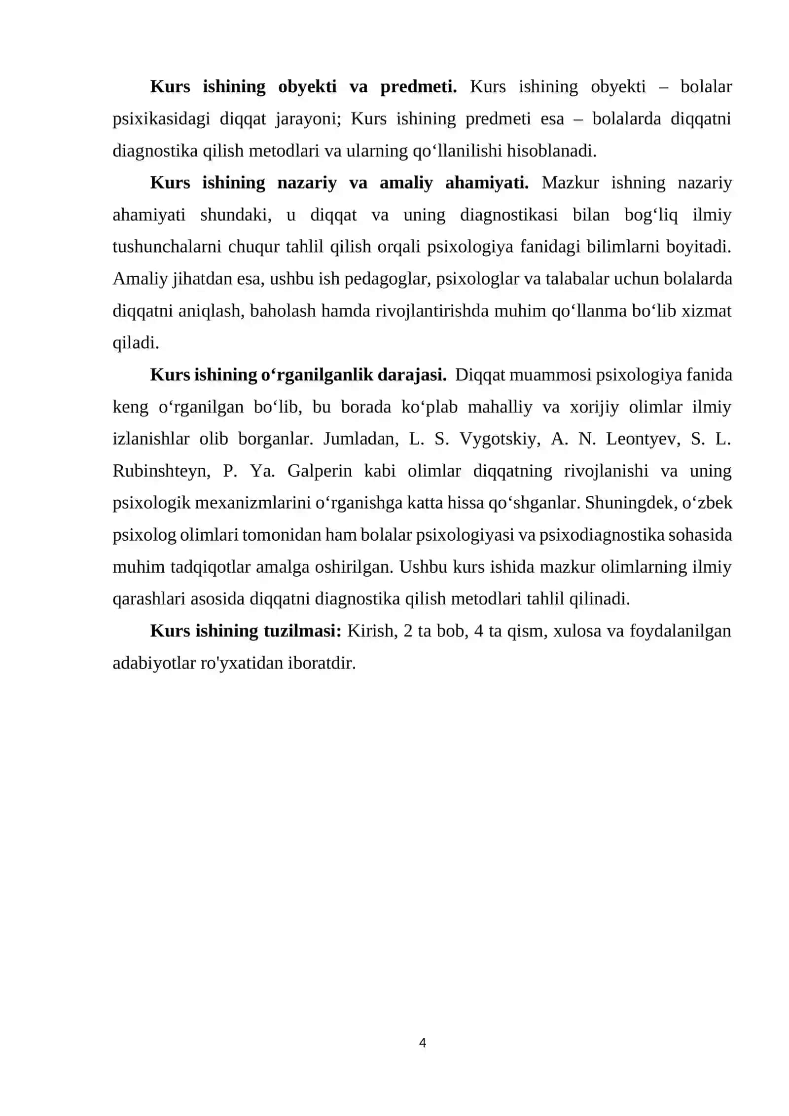 Diqqatni diagnostika qilish metodlari 4