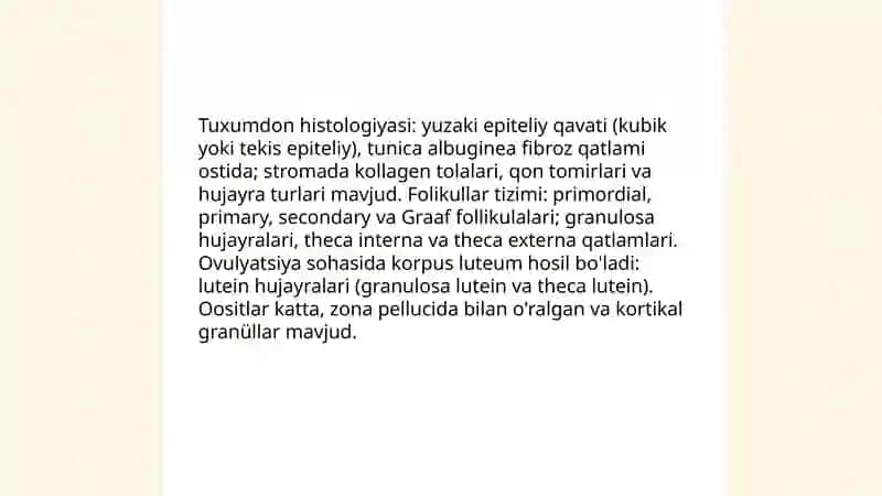Tuxumdonning anatomik tuzilishi 4