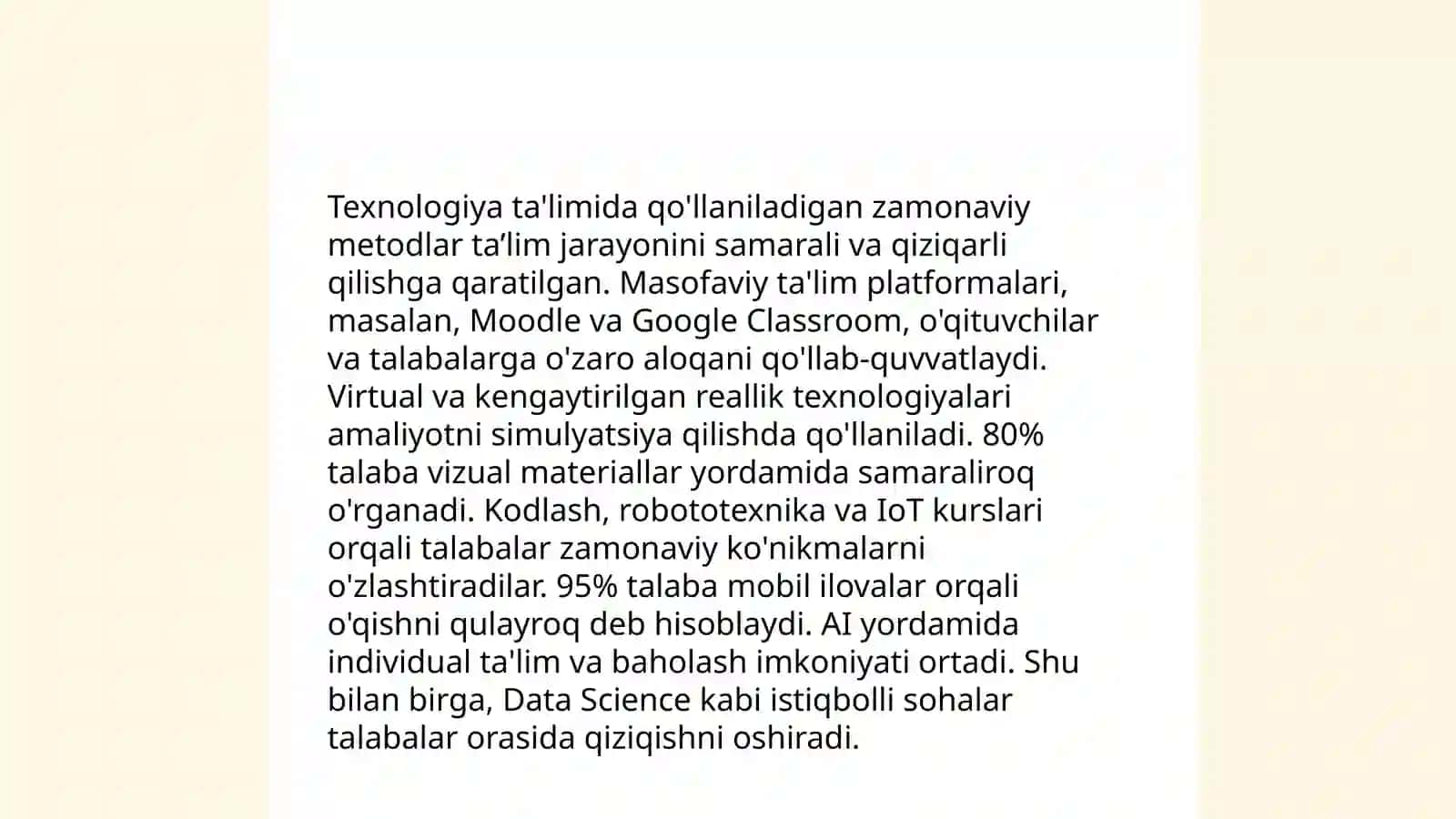 Boshlang'ich sinflarda texnologiya ta'limining mazmuni 4