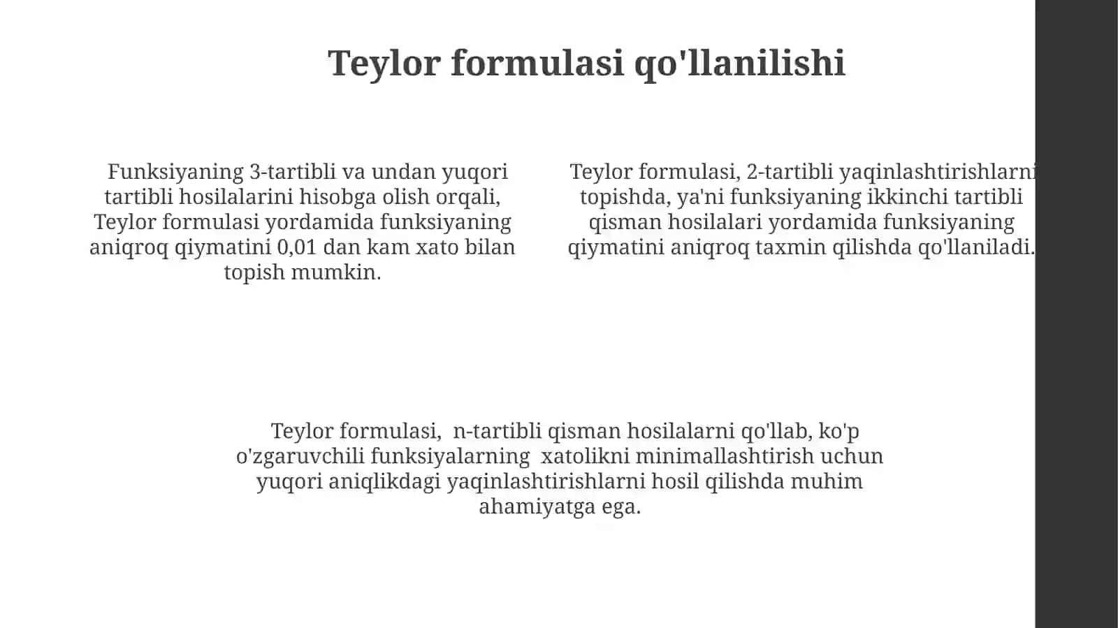 Teylor Formulasi 4