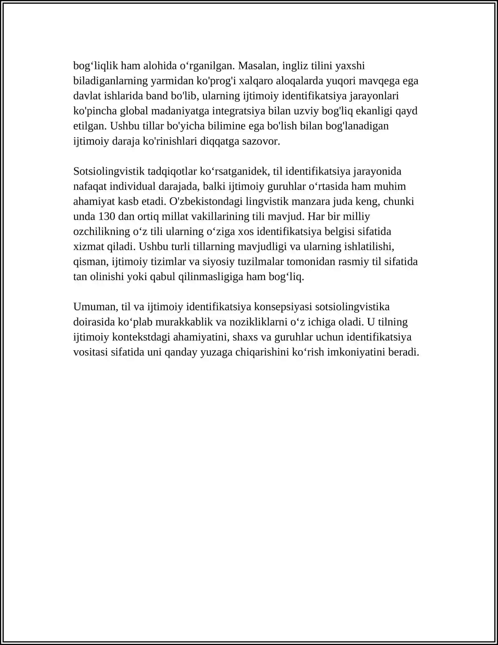 Sotsiolingvistik Tadqiqotlar 4