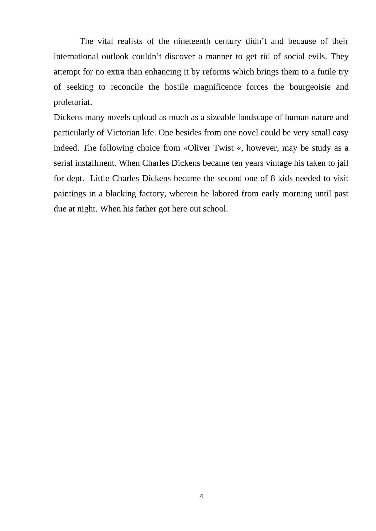 Analysis of Charles Dickens’ creative works from semantic point of view 4