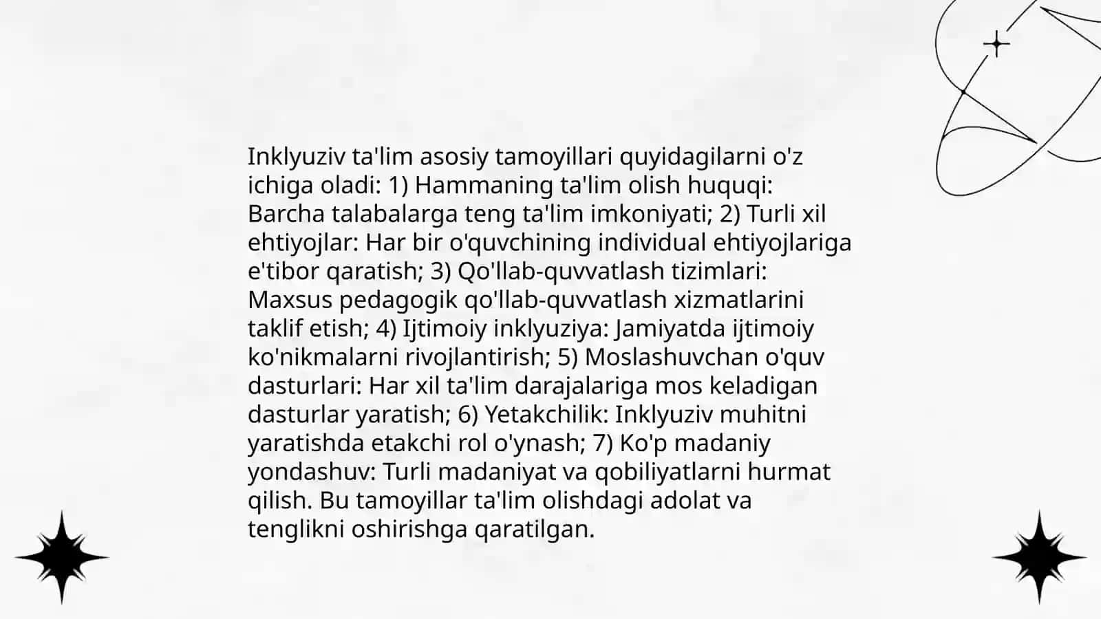 Inklyuziv ta’limning uslubiy asoslari 4