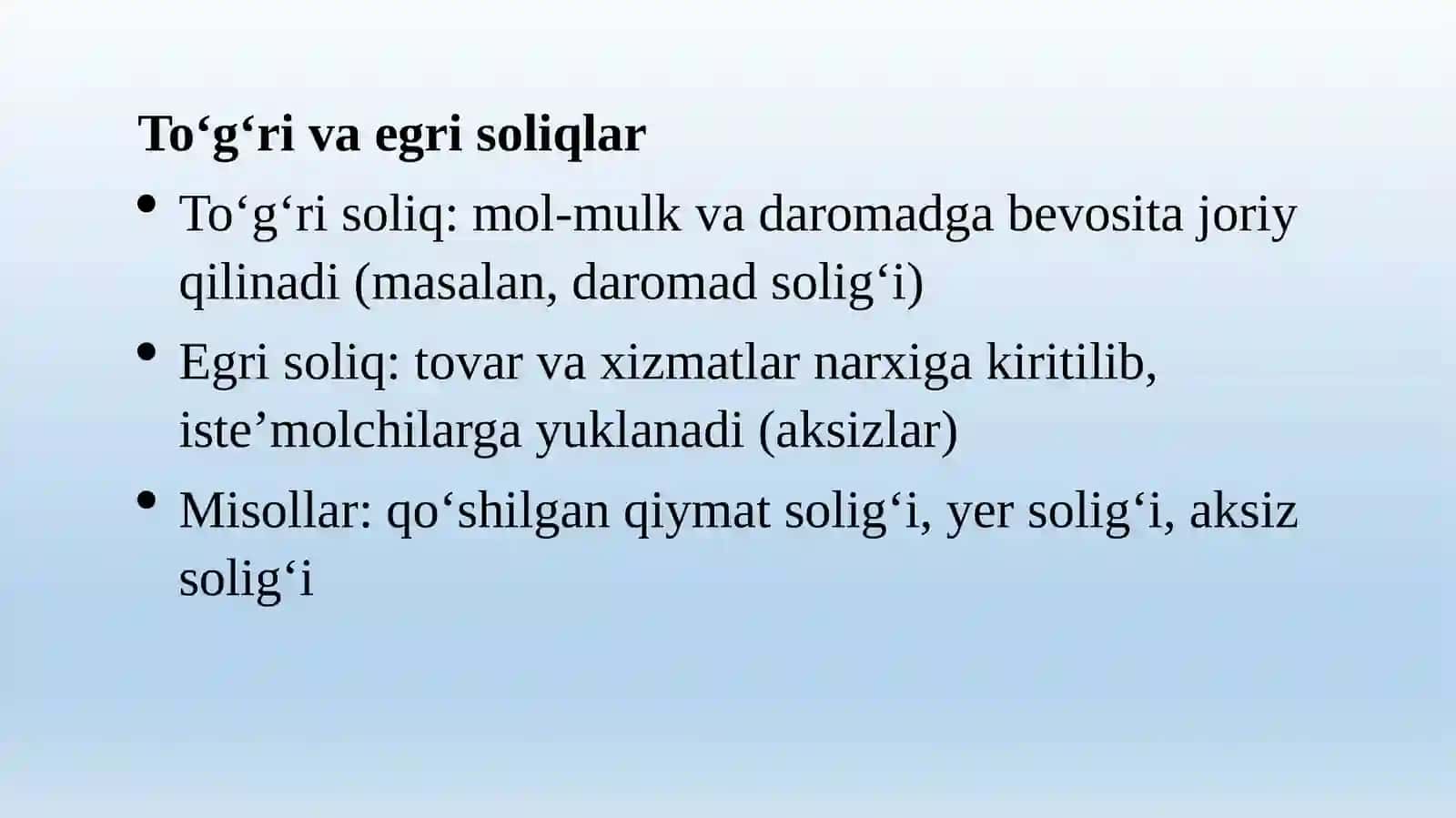 Soliq tizimining nazariy asoslari 4