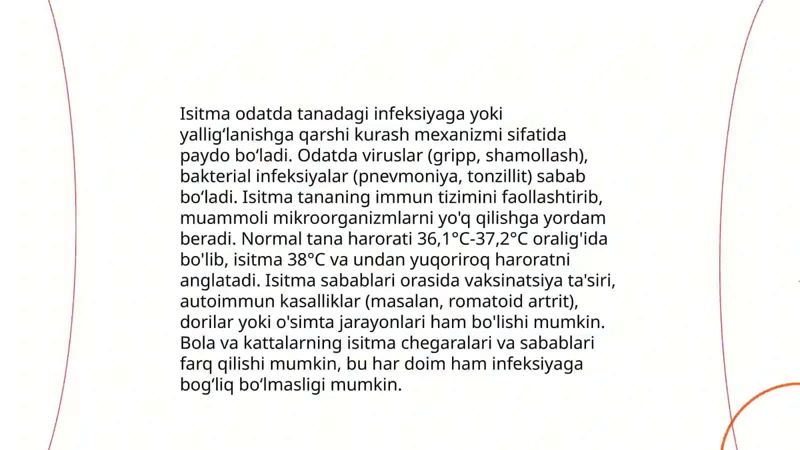 Isitmaning gipertermiyadan farqlovchi xossalari 4