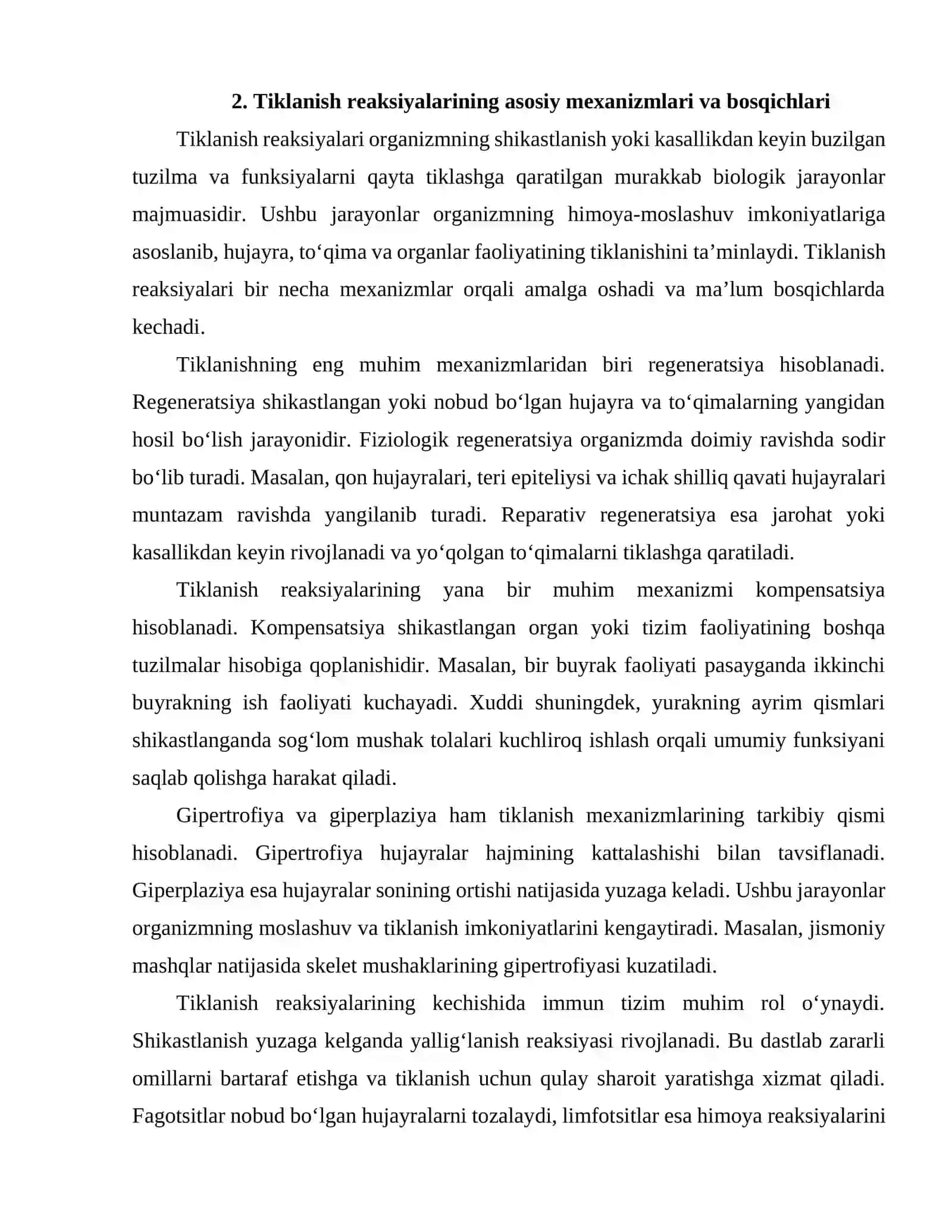 Tiklanish reaksiyalari 4
