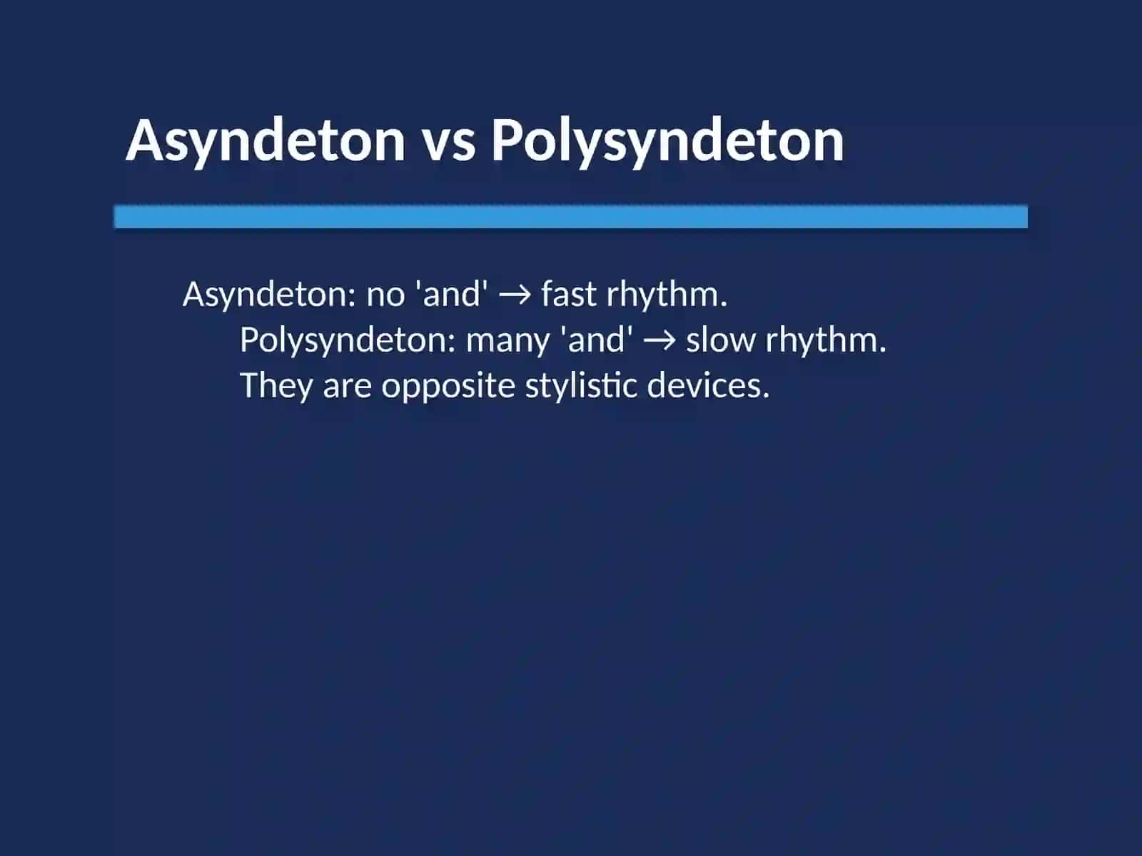 Stylistic Devices 4