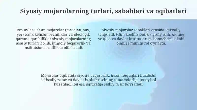 Siyosiy konfliktologiyada Davlat boshqaruvsiyasi 4