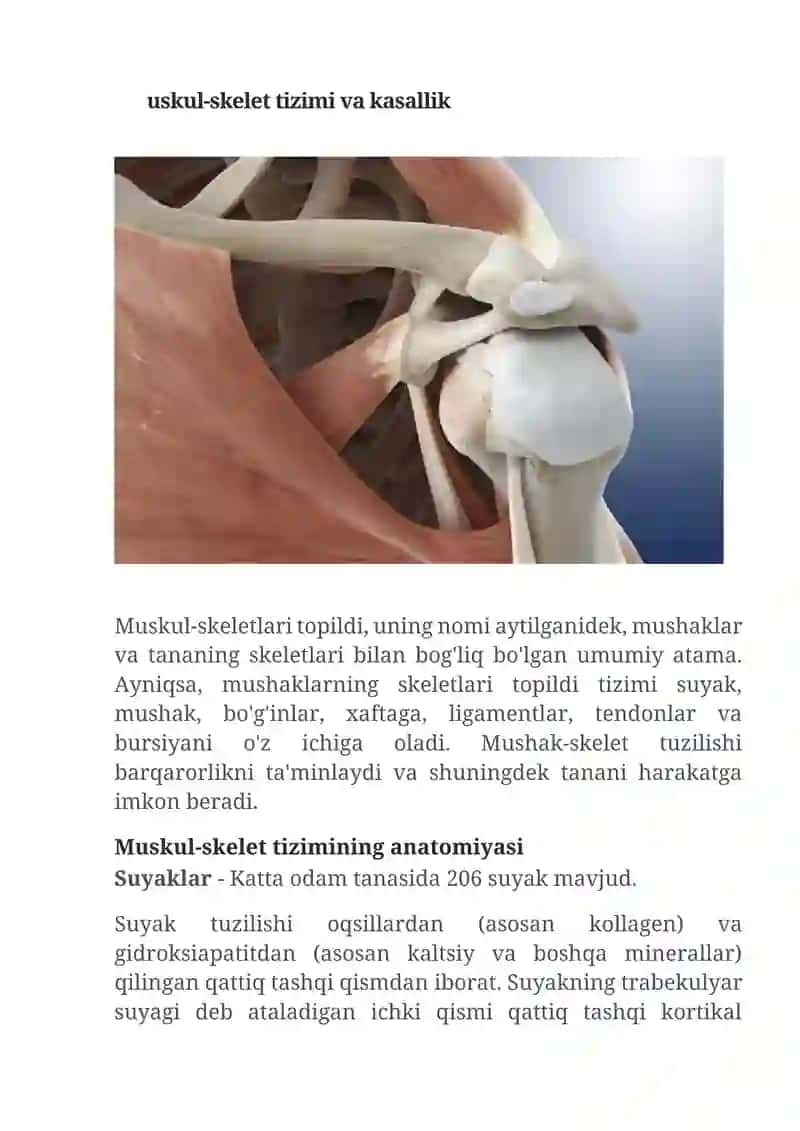Mushak tizimining kasalliklari 4