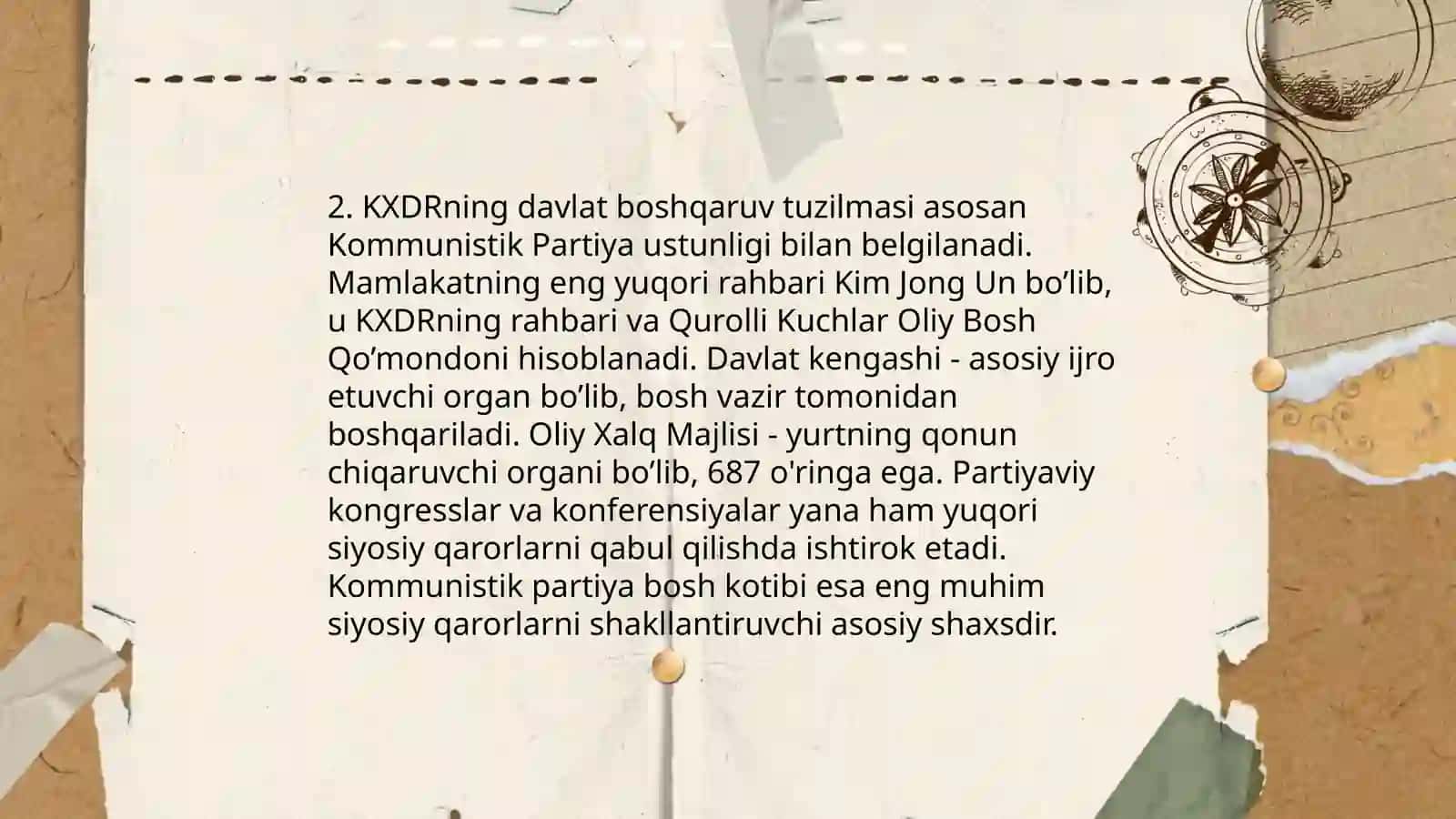 KXDR va Janubiy Koreyaning Siyosiy Tizimi 4