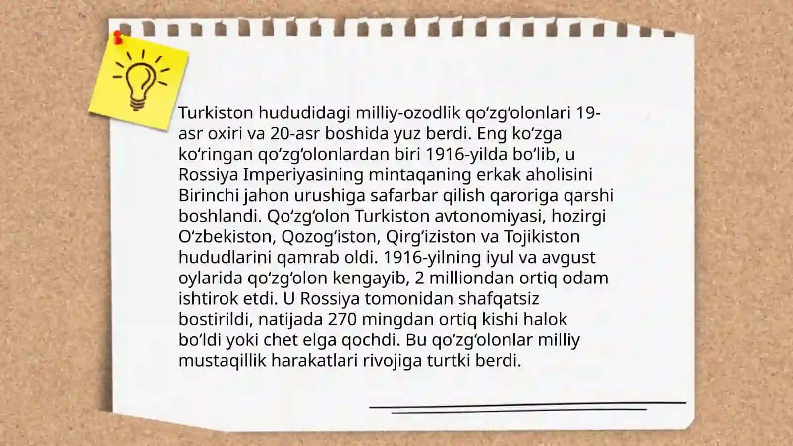 XIX asr oxirlari-XX asr boshlaridagi milliy-ozodlik harakatlari, ularning maqsadi va oqibatlari 4