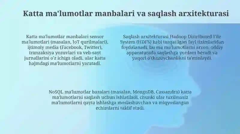 KATTA MALUMOTLARNI QAYTA ISHLASH TEXNALOGIYALARI 4