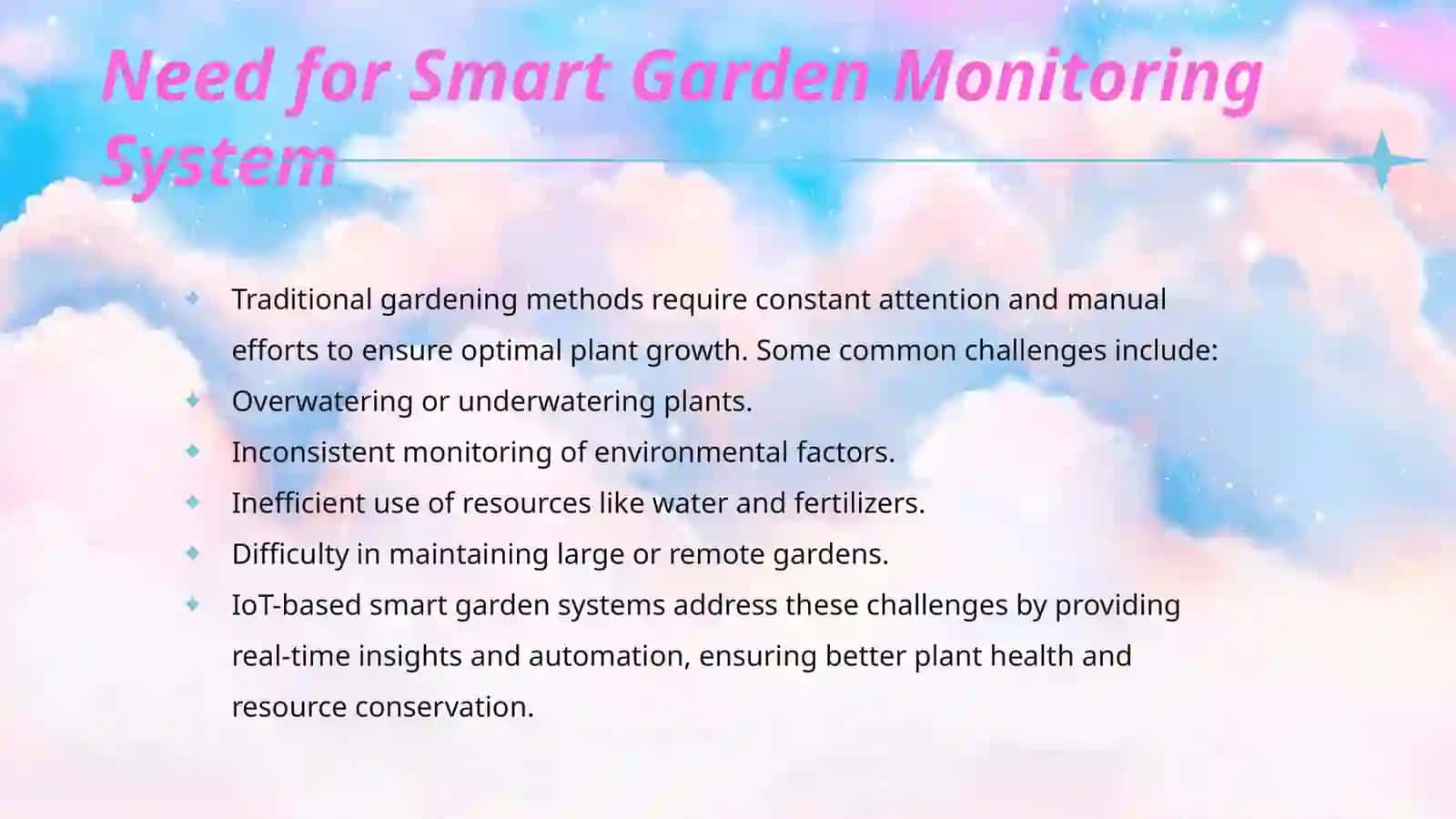 Monitoring System for Smart Garden Using IoT 4