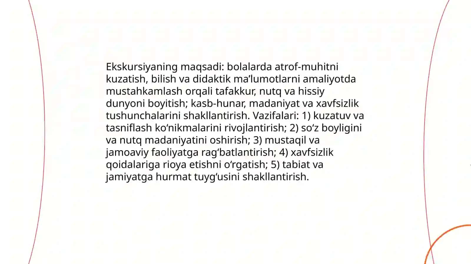 Ekskursiyani òtkazish mazmuni 4