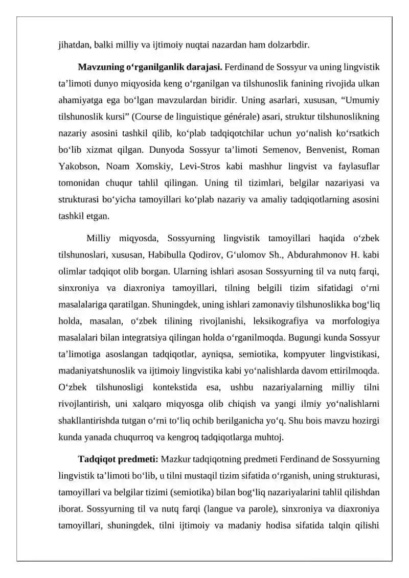 Sossyurning lingvistik ta'limoti 4