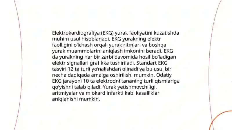 Yurak faoliyatining tekshirish usullari 4