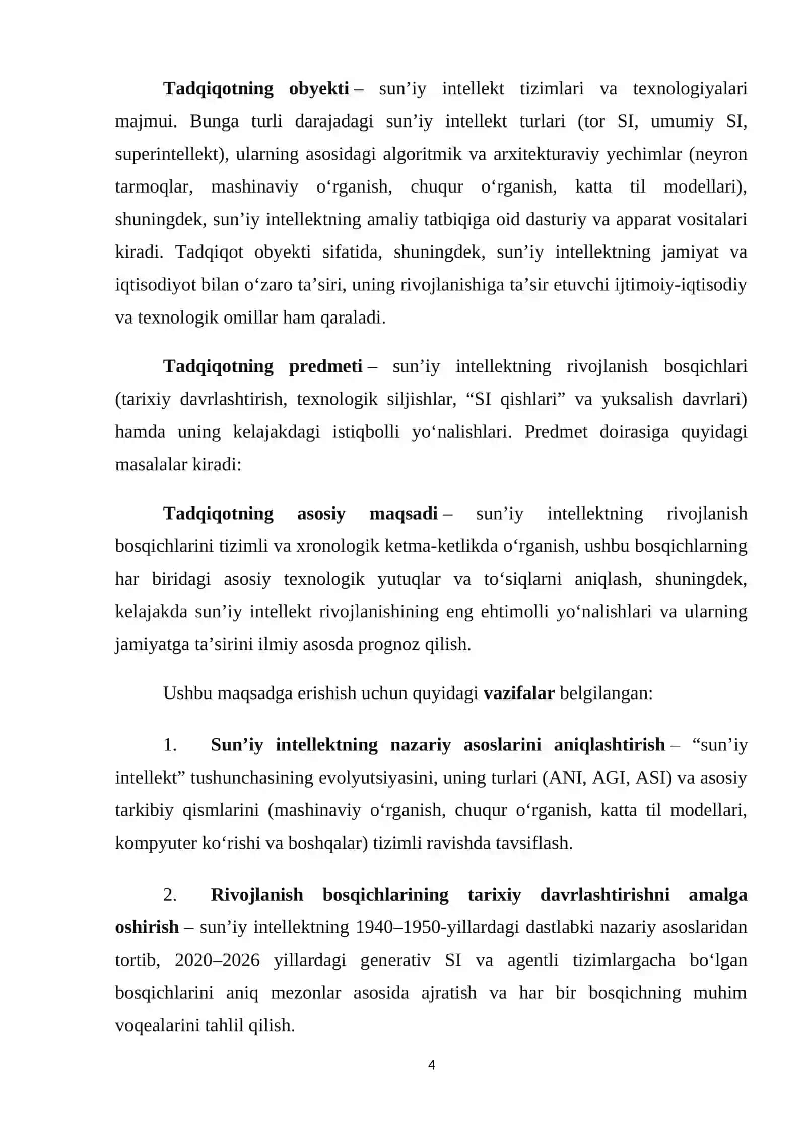 SUN’IY INTELLEKTNING HOZIRGI HOLATI VA AMALIY AHAMIYATI 4
