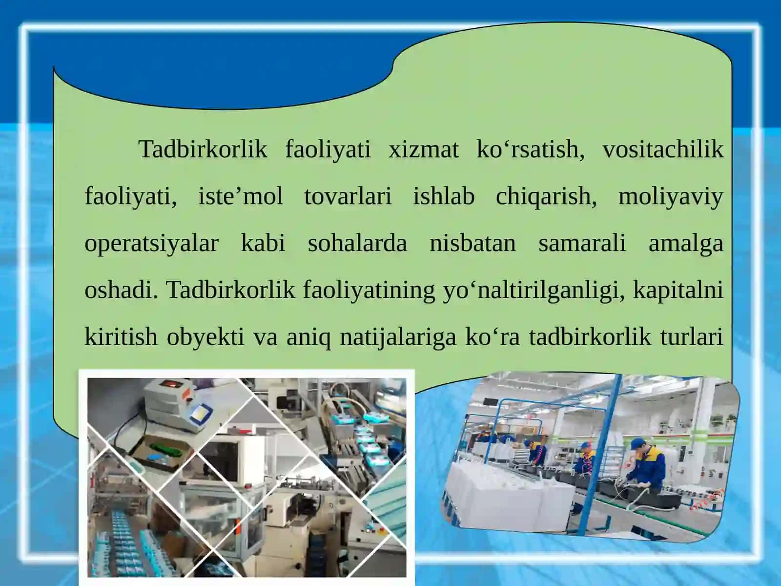 TADBIRKORLIK TURLARI VA SHAKLLARI 4