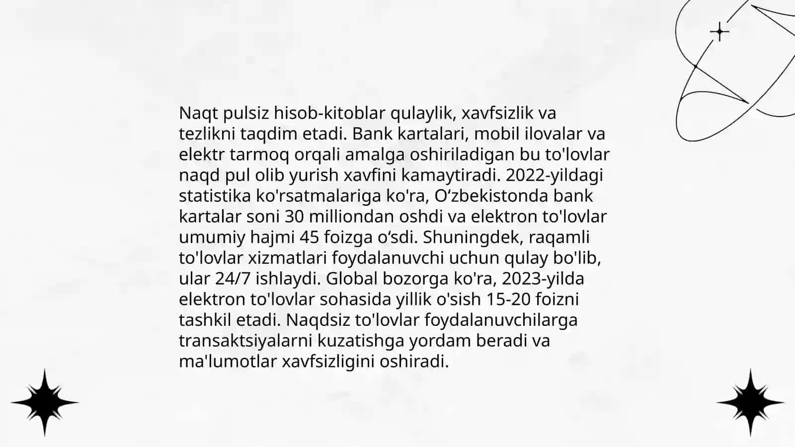 Naqt pulsiz hisob kitob turlari 4