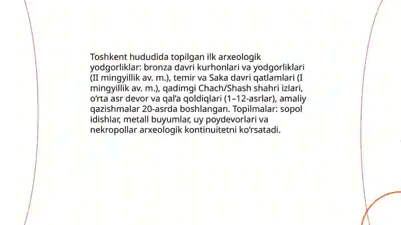 Oʻzbekistonning qadimiy shaharlari --- Toshkent 4