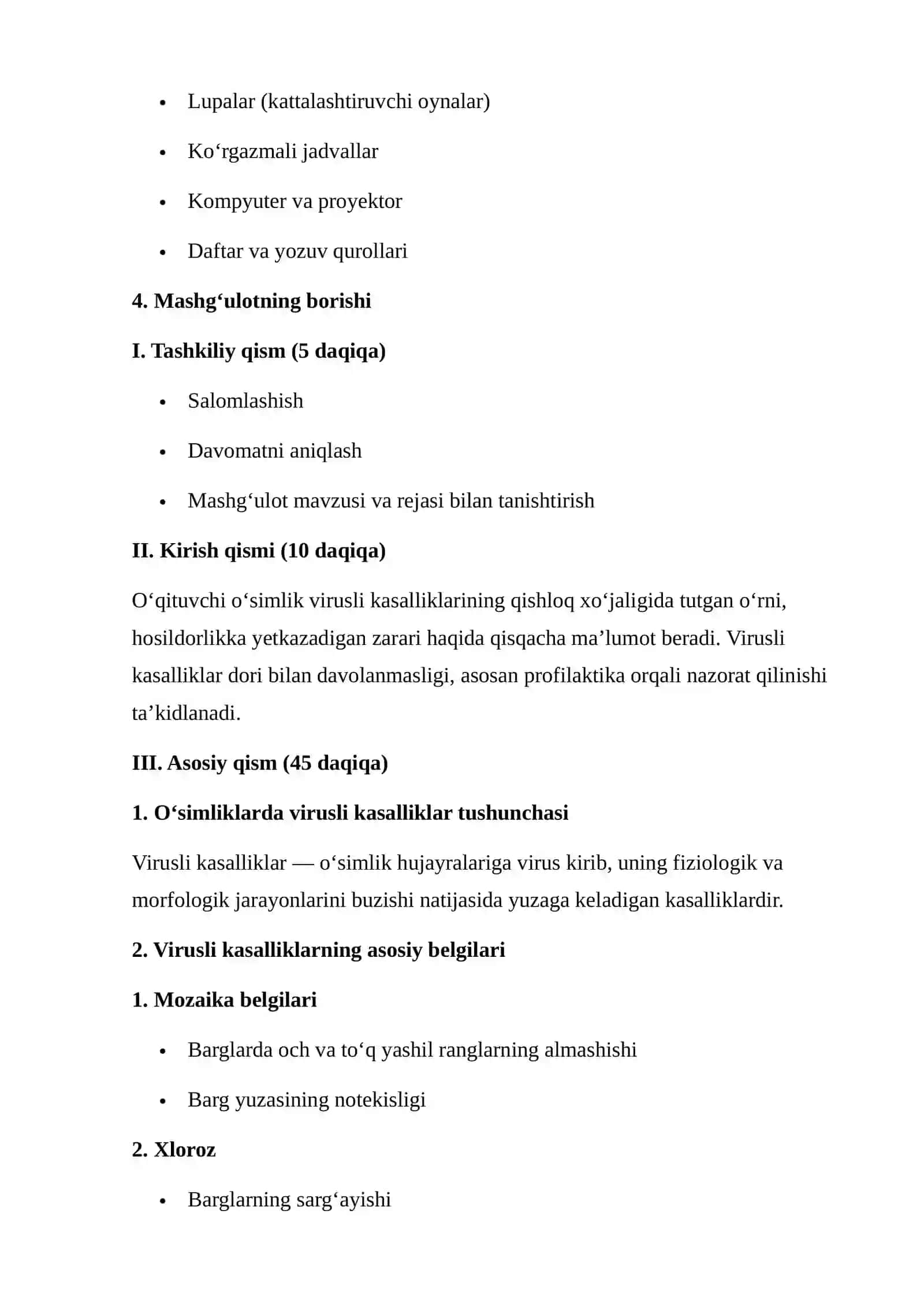 Virusli kasalliklar (o‘simliklarda) 4