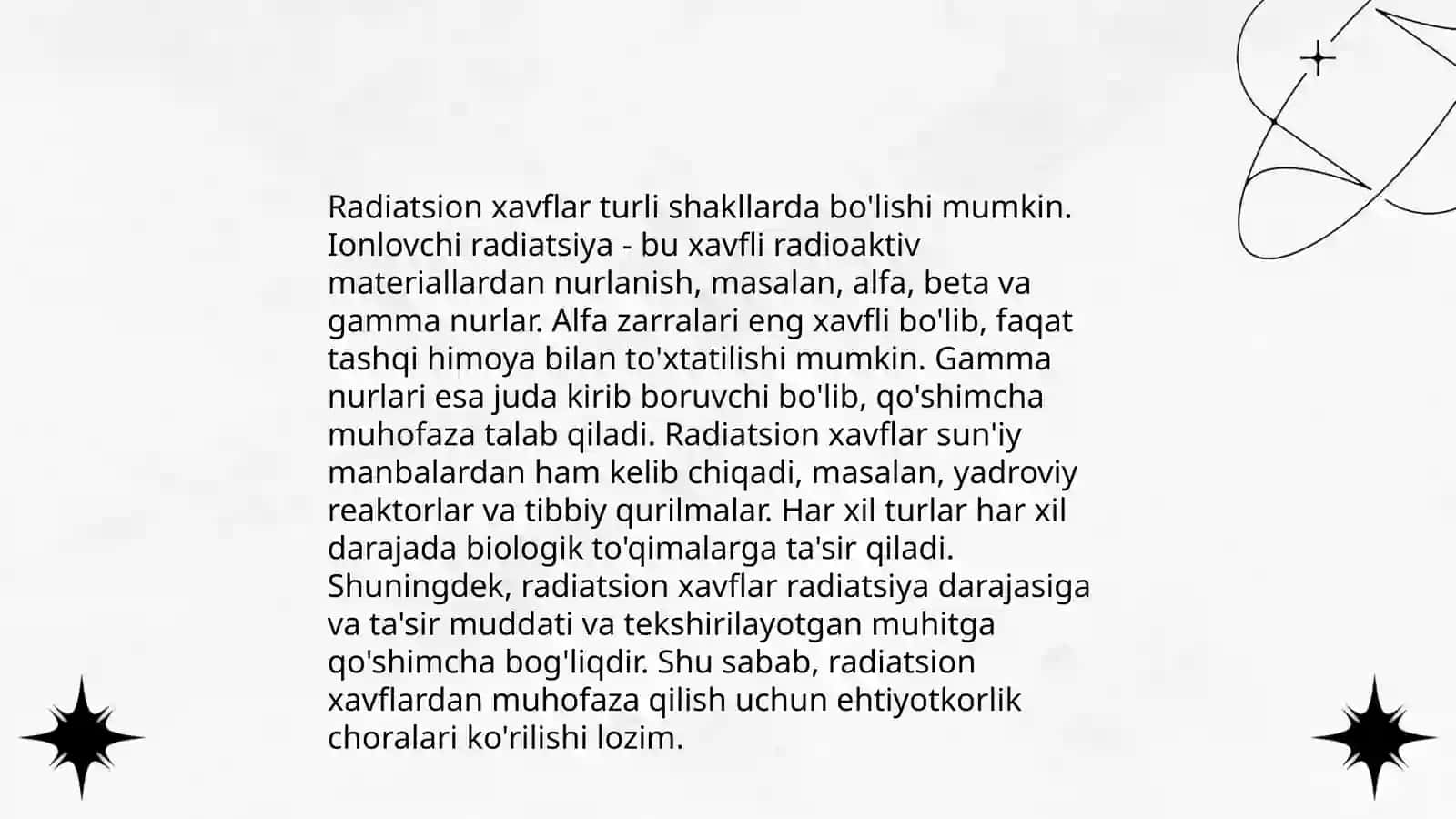 Kimyoviy va radiatsion xavfli holatlarni baholash 4