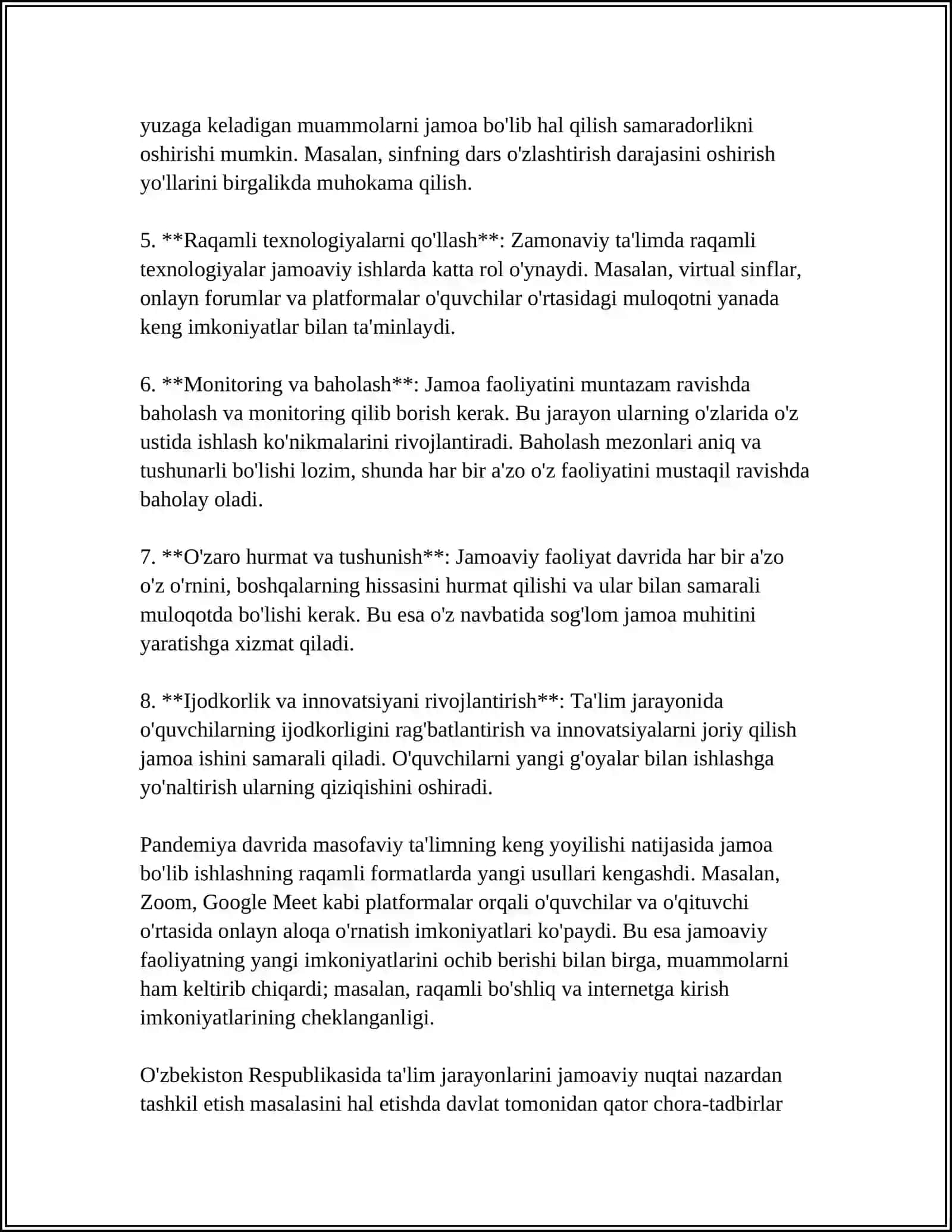PEDAGOGIK JAMOANING PSIXOLOGIK XUSUSIYATLARI 4