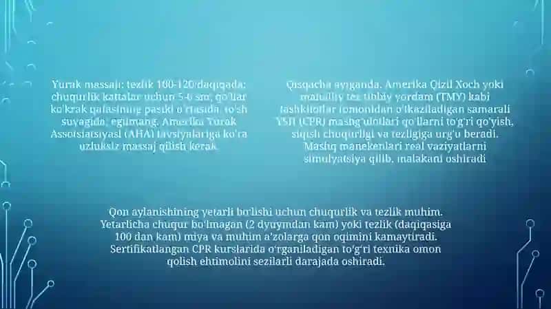 Yurak-o'pka reanimatsiyasi (YOR) 4